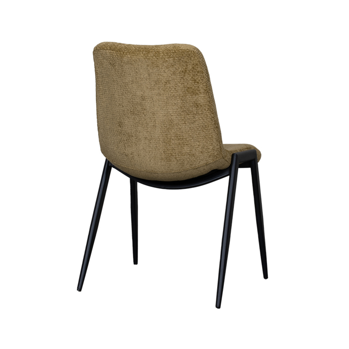 LABEL51 Eetkamerstoel Noor - Mustard - Elite - Black Frame
