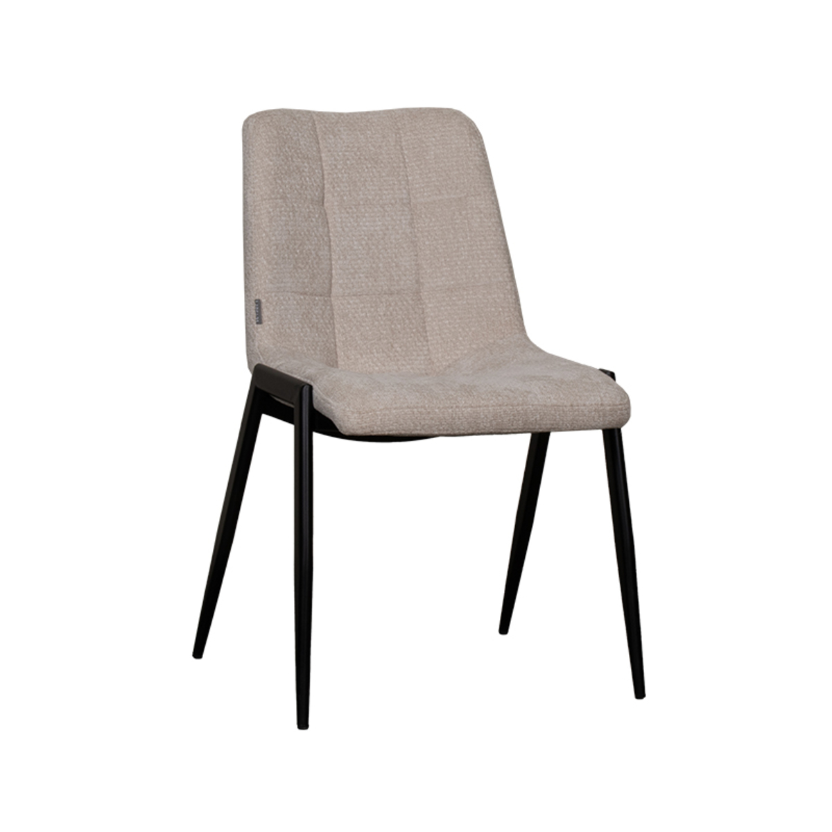 LABEL51 Eetkamerstoel Noor - Naturel - Elite - Black Frame