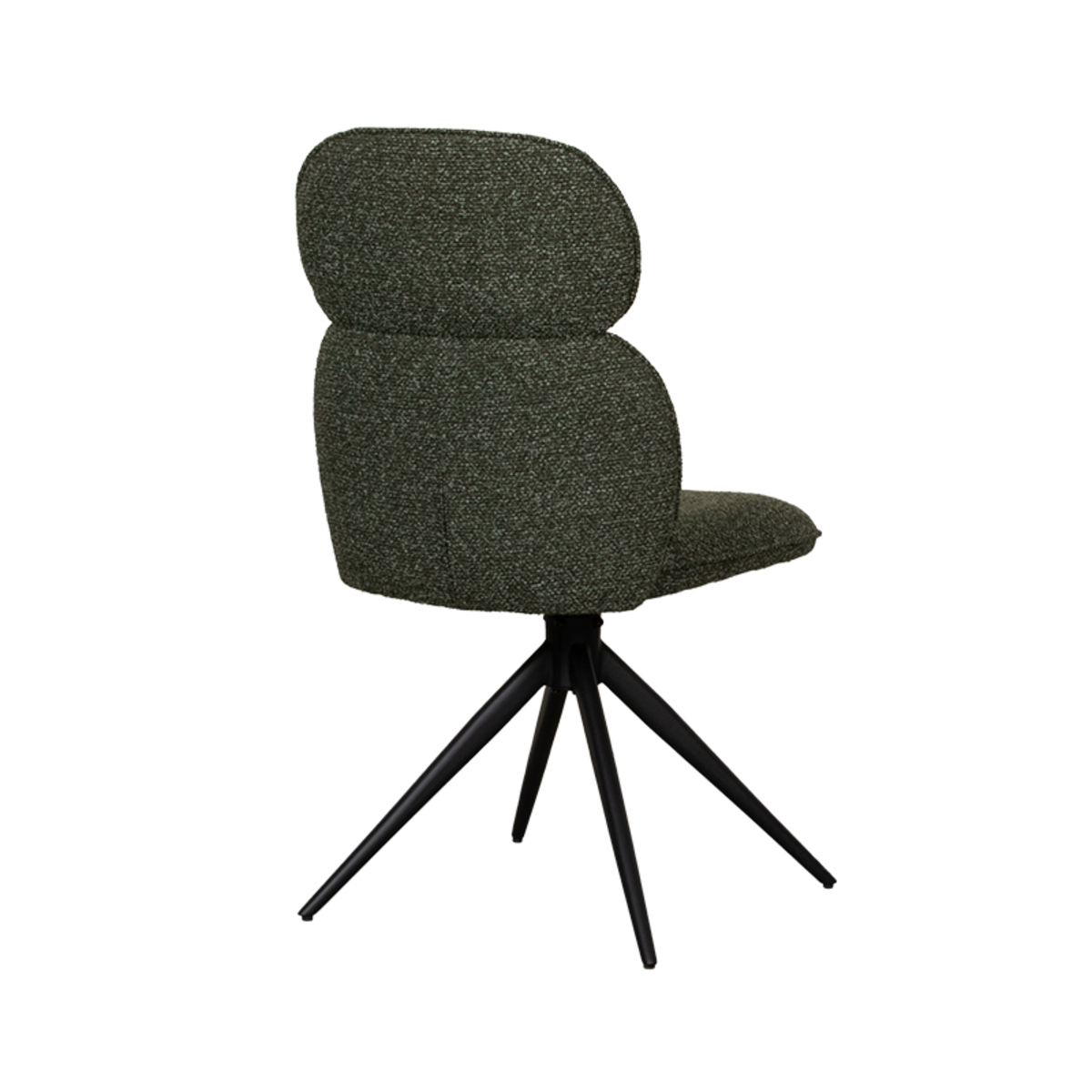 LABEL51 Eetkamerstoel Finn - Forest - Boucle - Black Frame