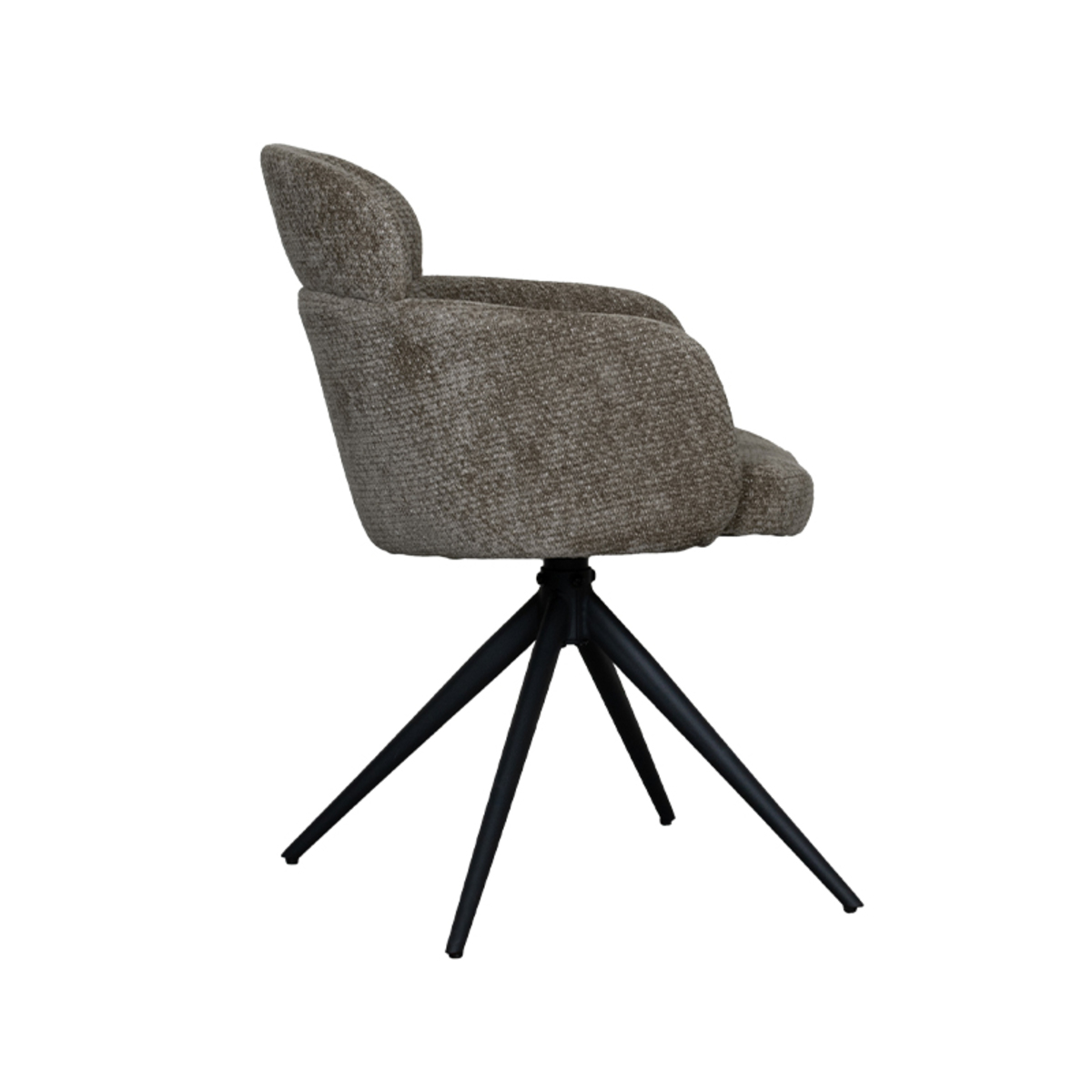 LABEL51 Eetkamerstoel Levi - Hunter - Elite - Black Frame