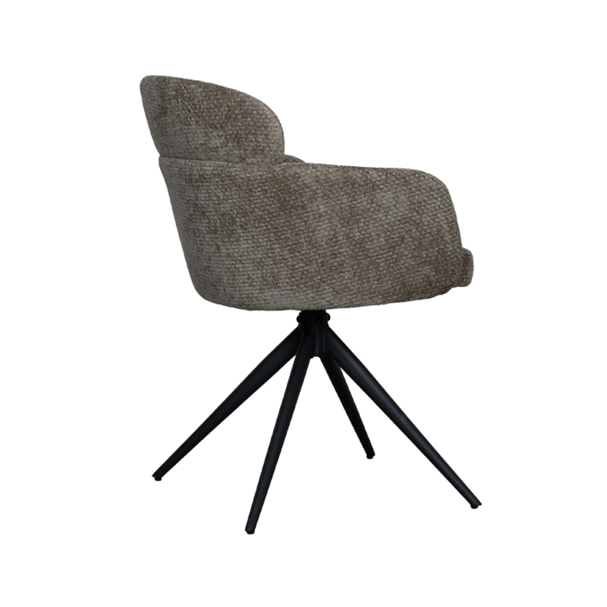 LABEL51 Eetkamerstoel Levi - Hunter - Elite - Black Frame