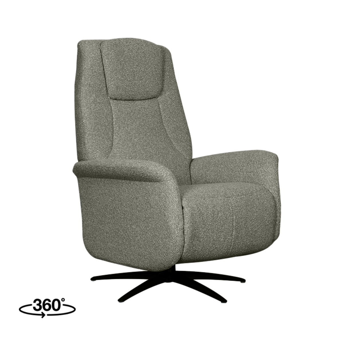 LABEL51 Fauteuil Stockholm - Truffel grijs - Boucle - One Size