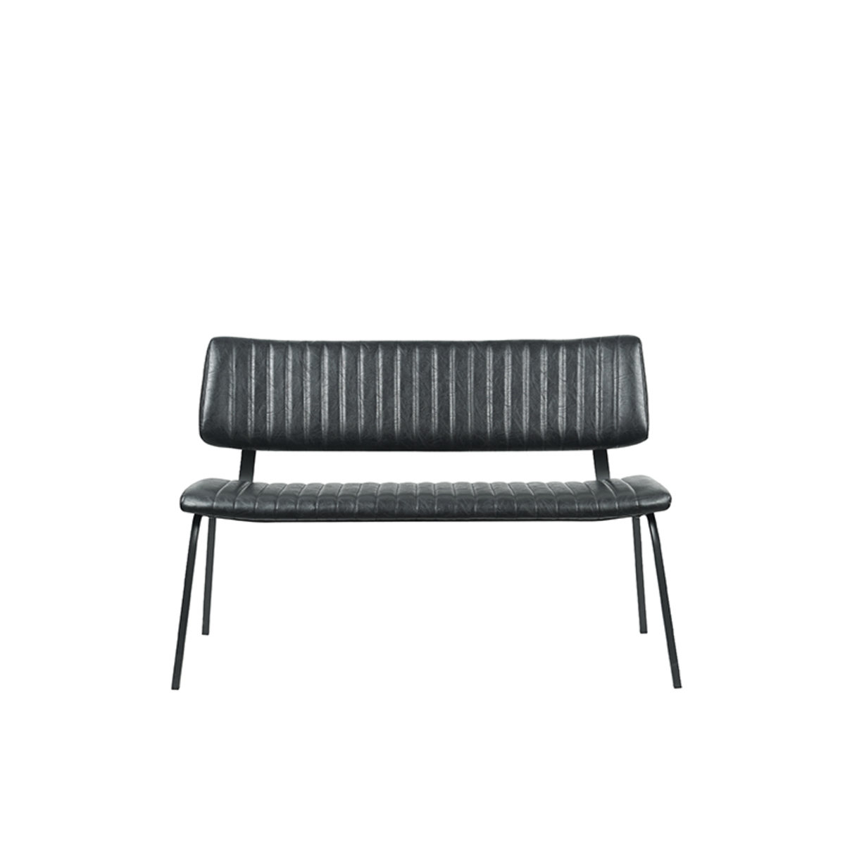 LABEL51 Eetkamerbank Gusto - Zwart - PU-Leder - 120 cm