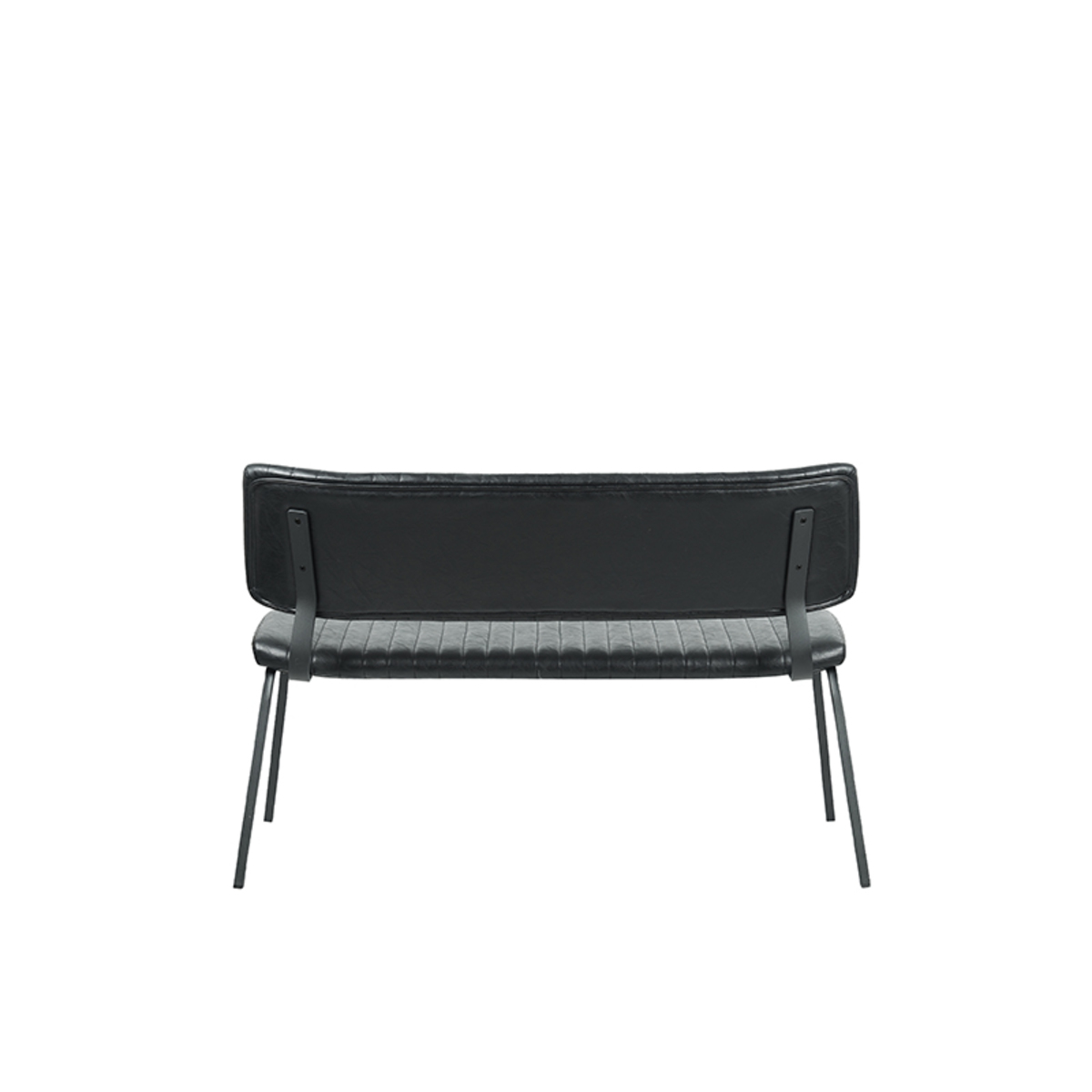 LABEL51 Eetkamerbank Gusto - Zwart - PU-Leder - 120 cm