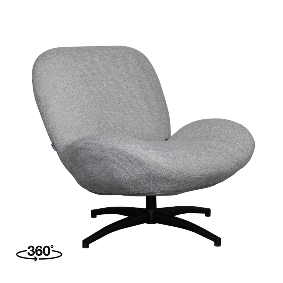 LABEL51 Fauteuil Clayton - Naturel - Canyon - One Size