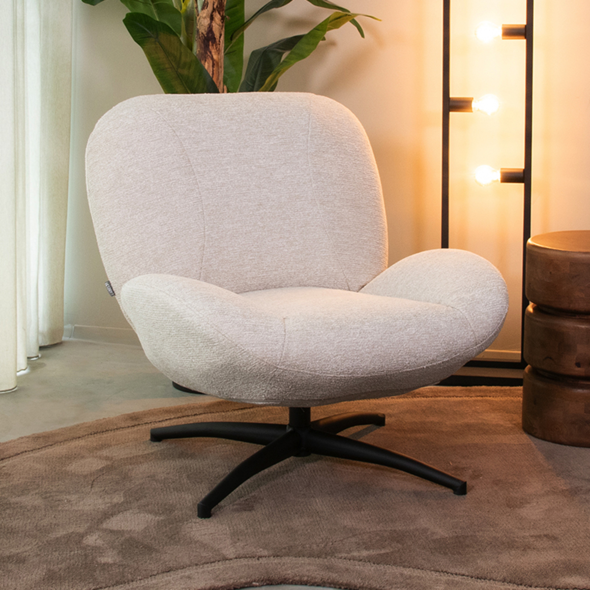 LABEL51 Fauteuil Clayton - Naturel - Canyon - One Size