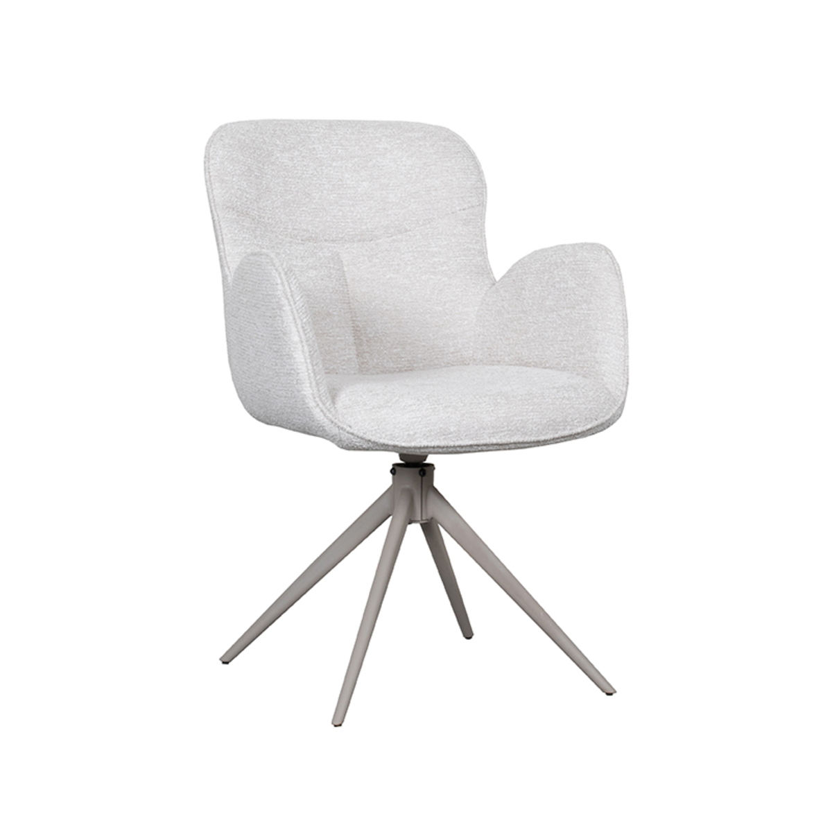 LABEL51 Eetkamerstoel Lasse - Naturel - Canyon - Taupe Frame