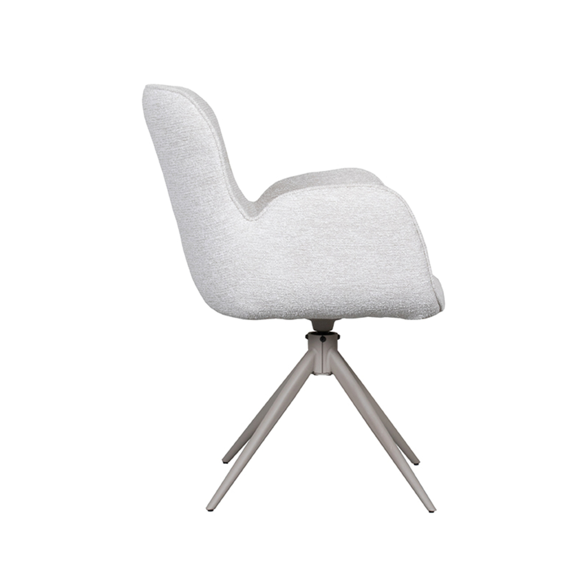 LABEL51 Eetkamerstoel Lasse - Naturel - Canyon - Taupe Frame