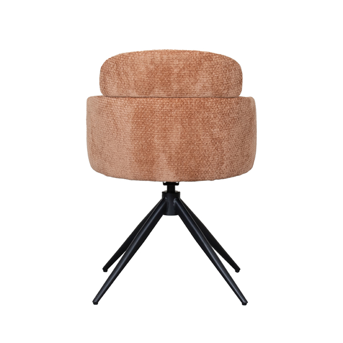 LABEL51 Eetkamerstoel Levi - Cognac - Elite - Black Frame