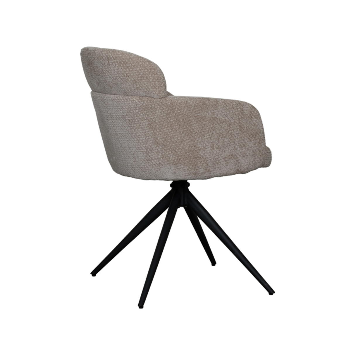 LABEL51 Eetkamerstoel Levi - Clay - Elite - Black Frame