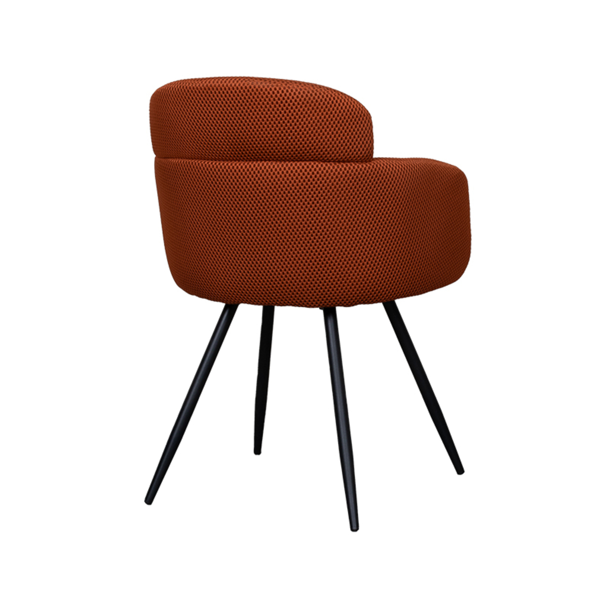 LABEL51 Eetkamerstoel Dinner - Rust - Breathe - Black Frame