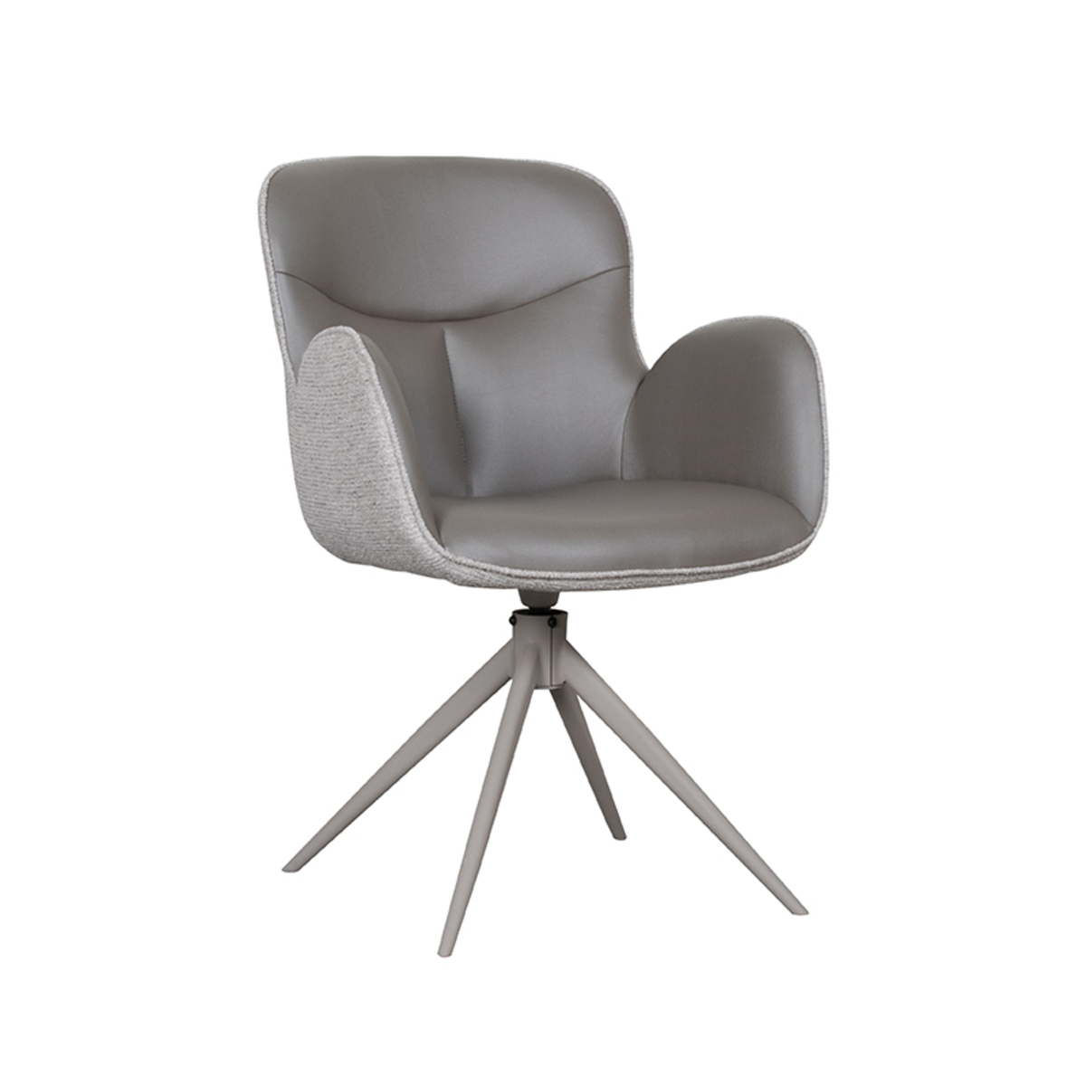 LABEL51 Eetkamerstoel Lasse - Forest - Microfiber - Taupe Frame