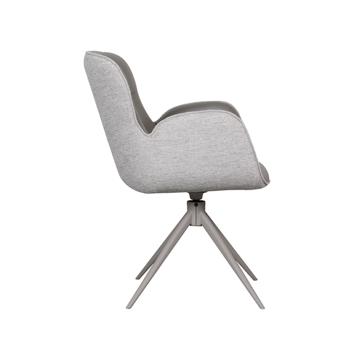 LABEL51 Eetkamerstoel Lasse - Forest - Microfiber - Taupe Frame
