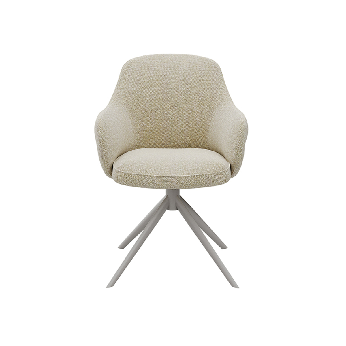 LABEL51 Eetkamerstoel Bern - Naturel - Boucle - Taupe Frame