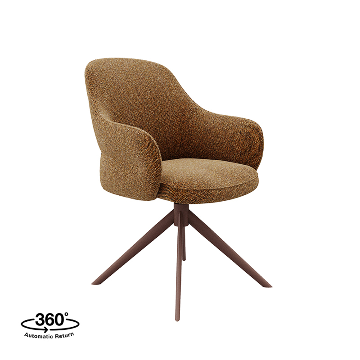 LABEL51 Eetkamerstoel Bern - Coral - Boucle - Coral Frame