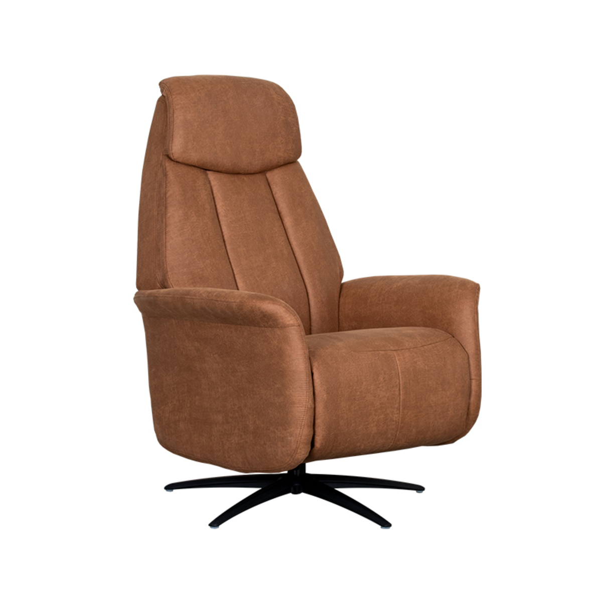 LABEL51 Fauteuil Oslo - Cognac - Micro Suede - One Size