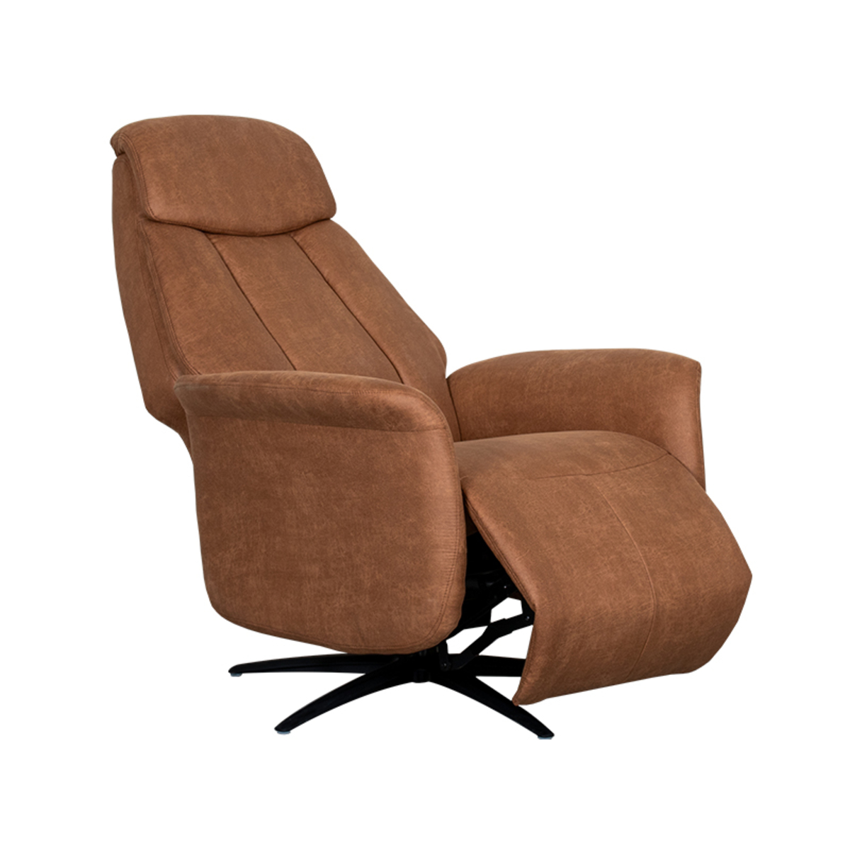 LABEL51 Fauteuil Oslo - Cognac - Micro Suede - One Size