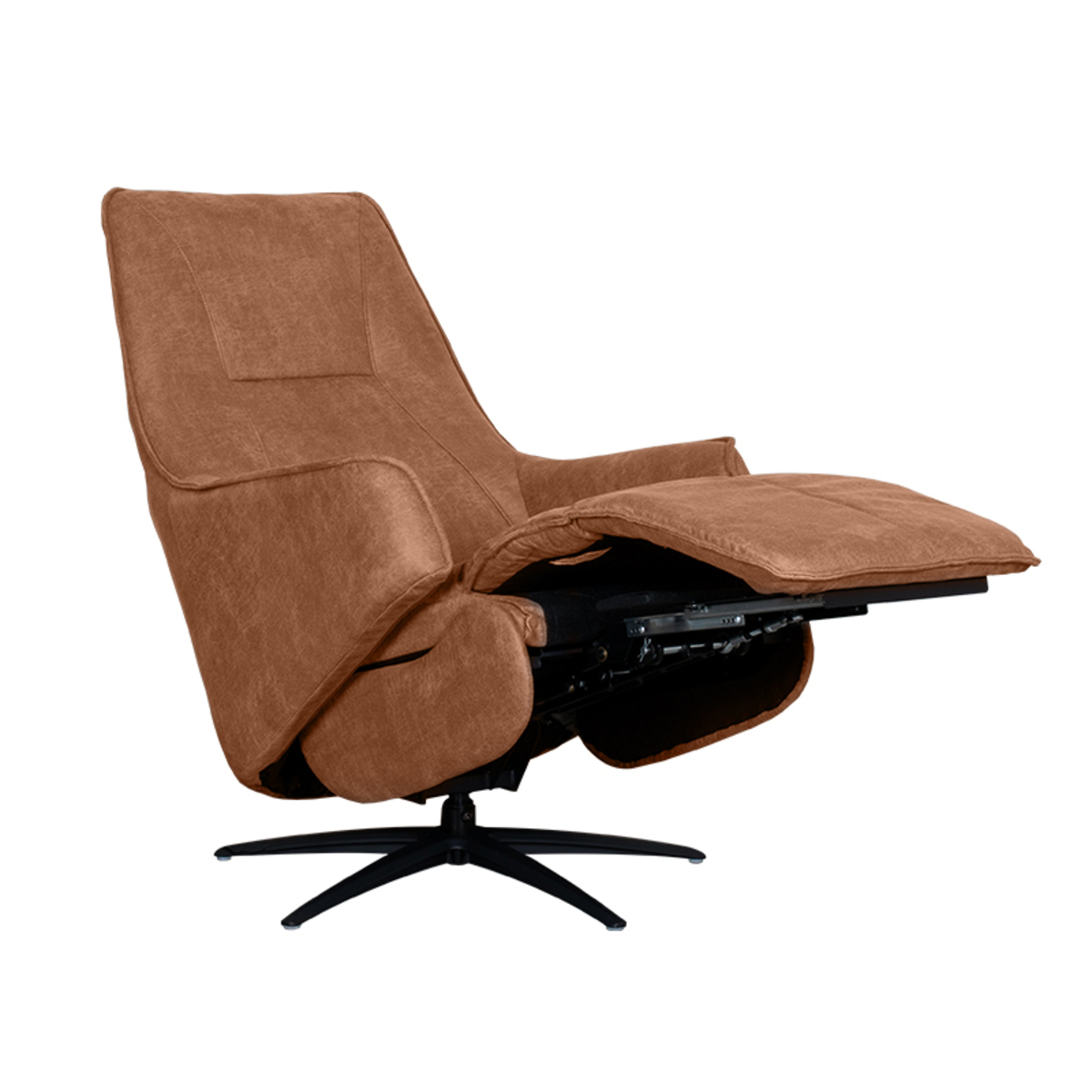 LABEL51 Fauteuil Odense - Cognac - Micro Suede - One Size
