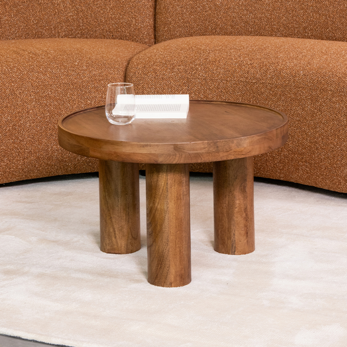 LABEL51 Salontafel Elly - Nature - Mangohout - 60 cm