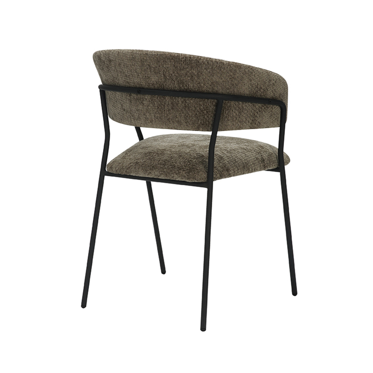 LABEL51 Eetkamerstoel Luuk - Hunter - Elite - Black Frame