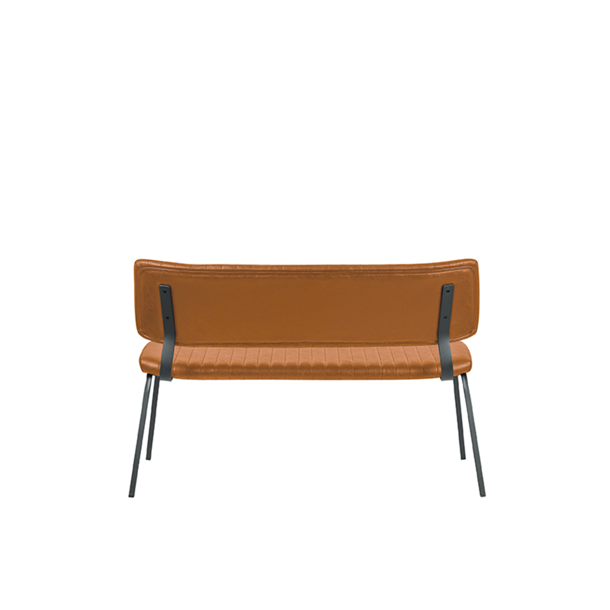 LABEL51 Eetkamerbank Gusto - Cognac - PU-Leder - 120 cm