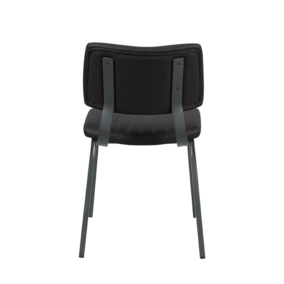 LABEL51 Eetkamerstoel Gusto - Zwart - PU-Leder - Black Frame