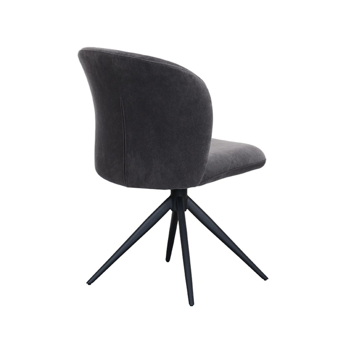 LABEL51 Eetkamerstoel Kimo - Antraciet - Cosmo - Black Frame