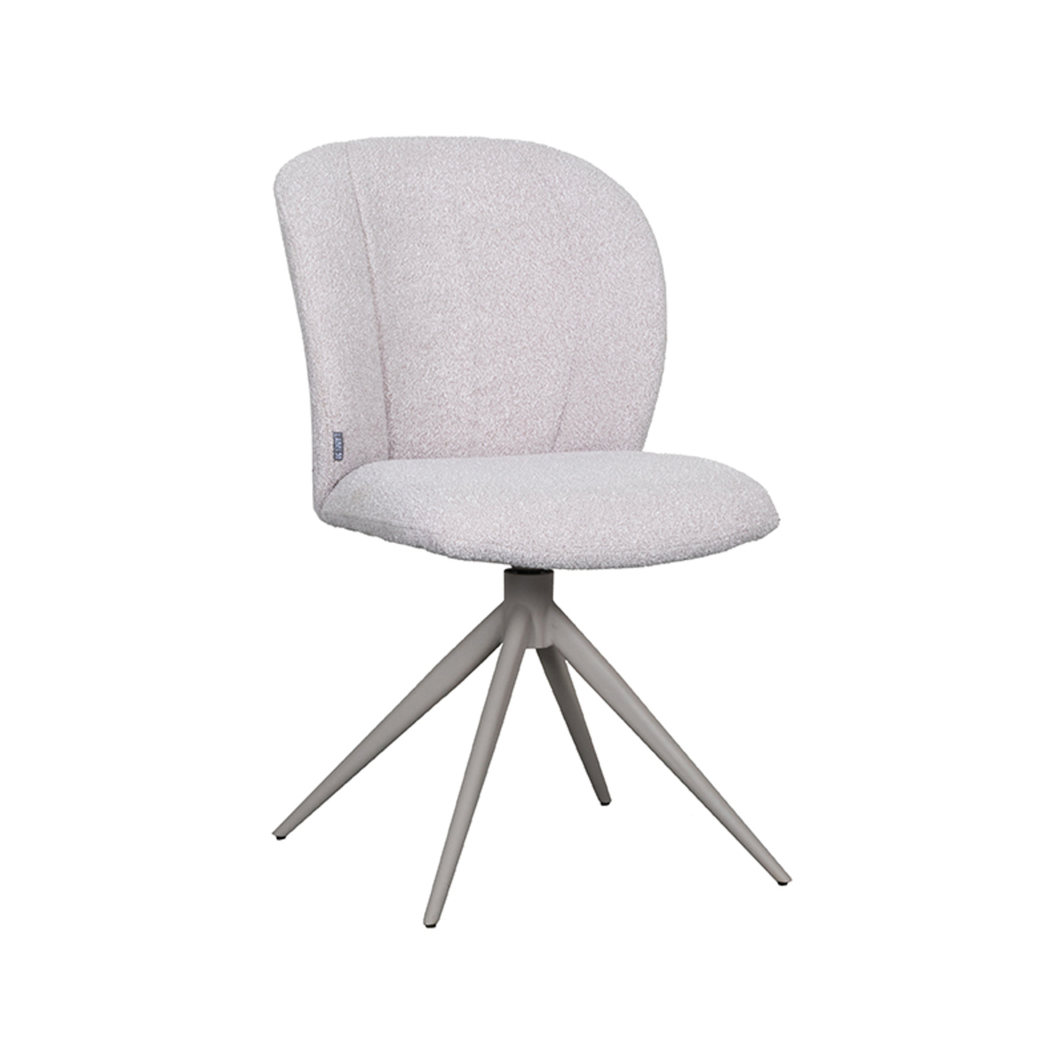 LABEL51 Eetkamerstoel Kimo - Naturel - Boucle - Taupe Frame