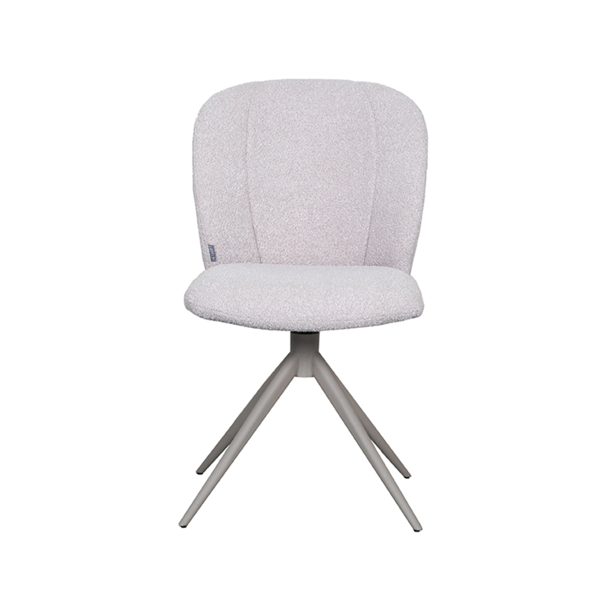 LABEL51 Eetkamerstoel Kimo - Naturel - Boucle - Taupe Frame