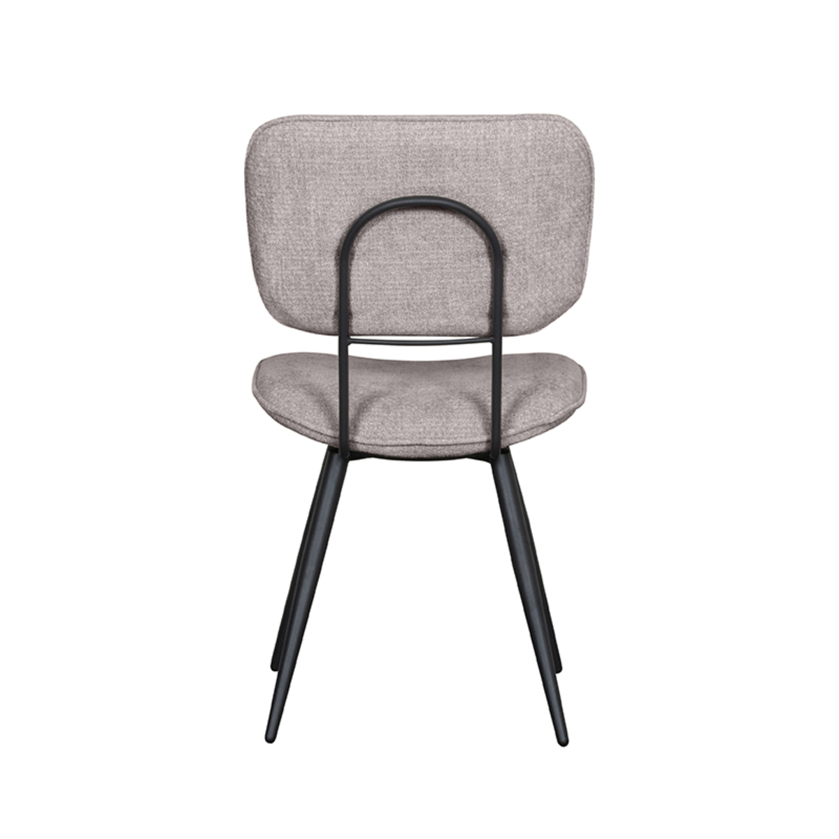 LABEL51 Eetkamerstoel Liva - Stone - Elite - Black Frame