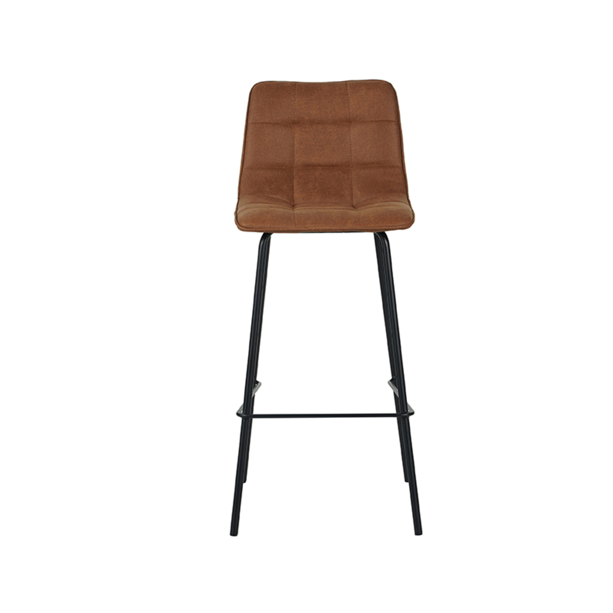 LABEL51 Eetkamerstoel Bistro - Cognac - Micro Suede - Zithoogte 78