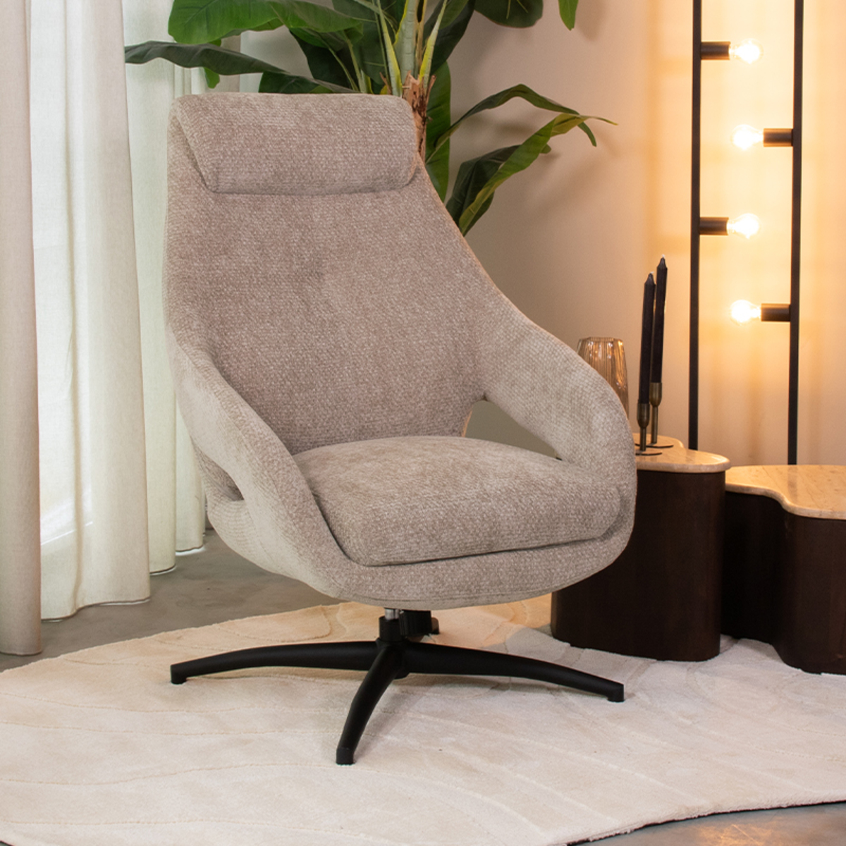 LABEL51 Fauteuil Maxwell - Clay - Elite - One Size