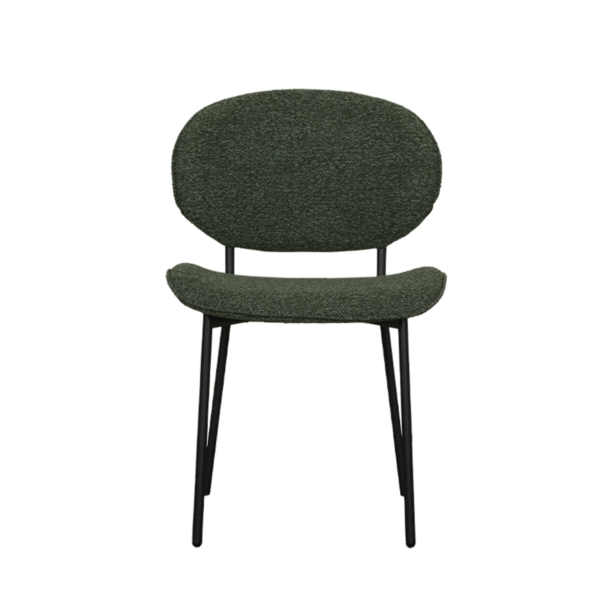 LABEL51 Eetkamerstoel Senn - Forest - Boucle - Black Frame