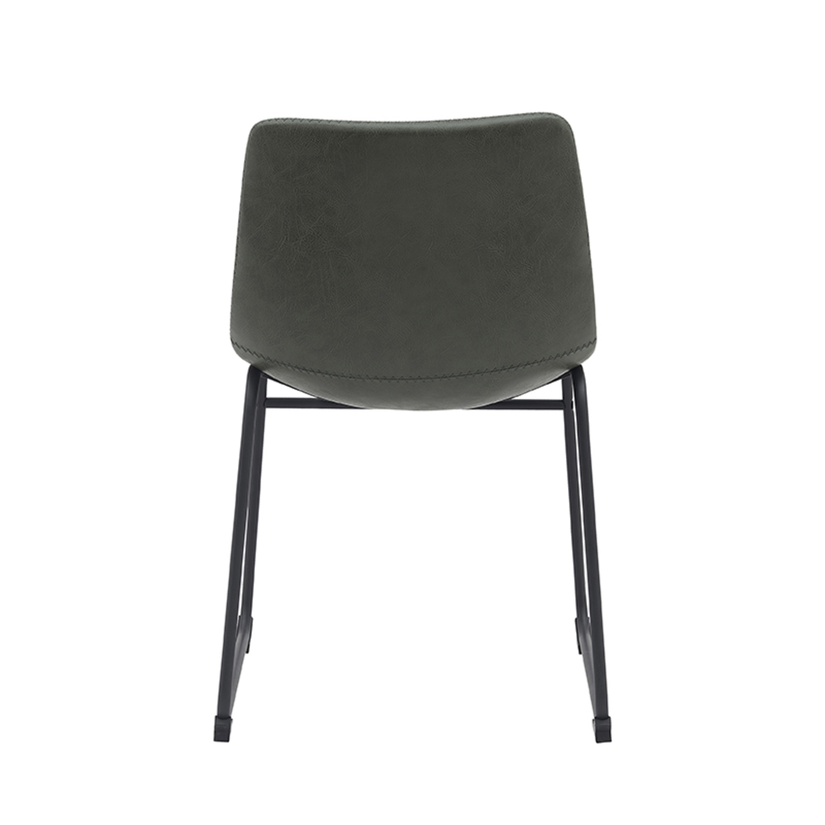 LABEL51 Eetkamerstoel Risto - Hunter - PU-Leder - Black Frame