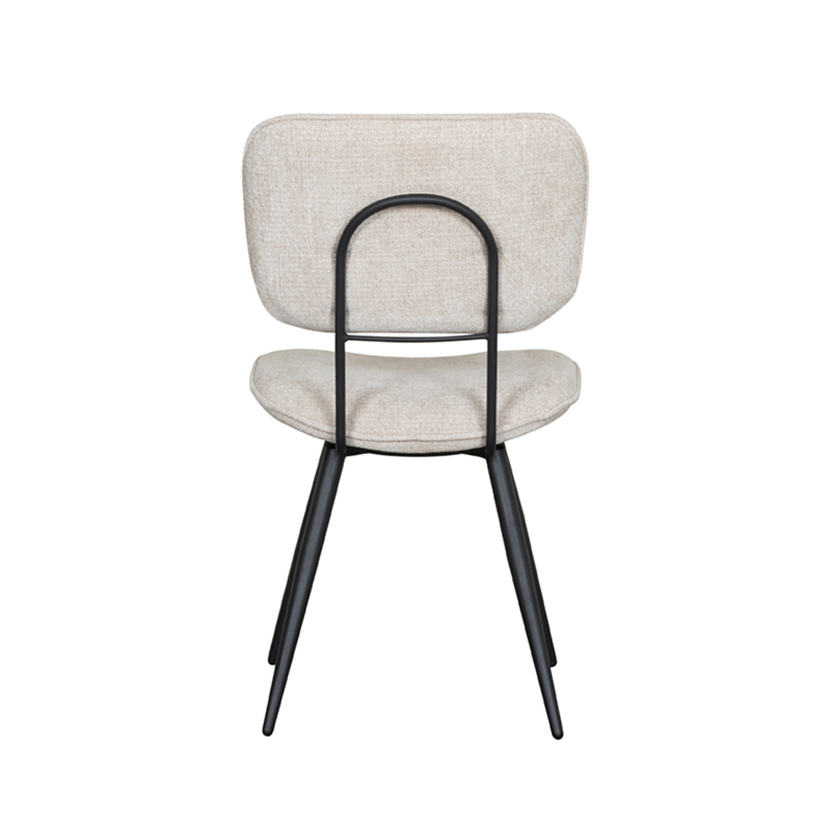LABEL51 Eetkamerstoel Liva - Naturel - Elite - Black Frame