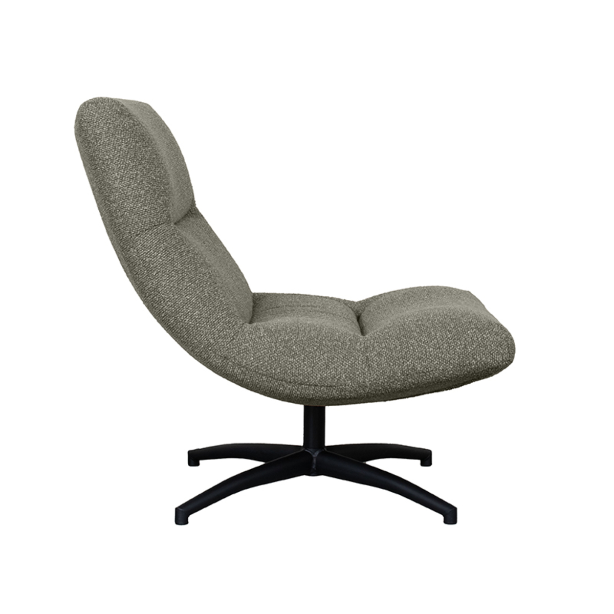 LABEL51 Fauteuil Calix - Truffel grijs - Boucle - One Size