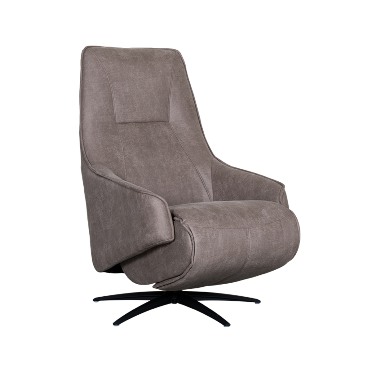 LABEL51 Fauteuil Odense - Taupe - Micro Suede - One Size