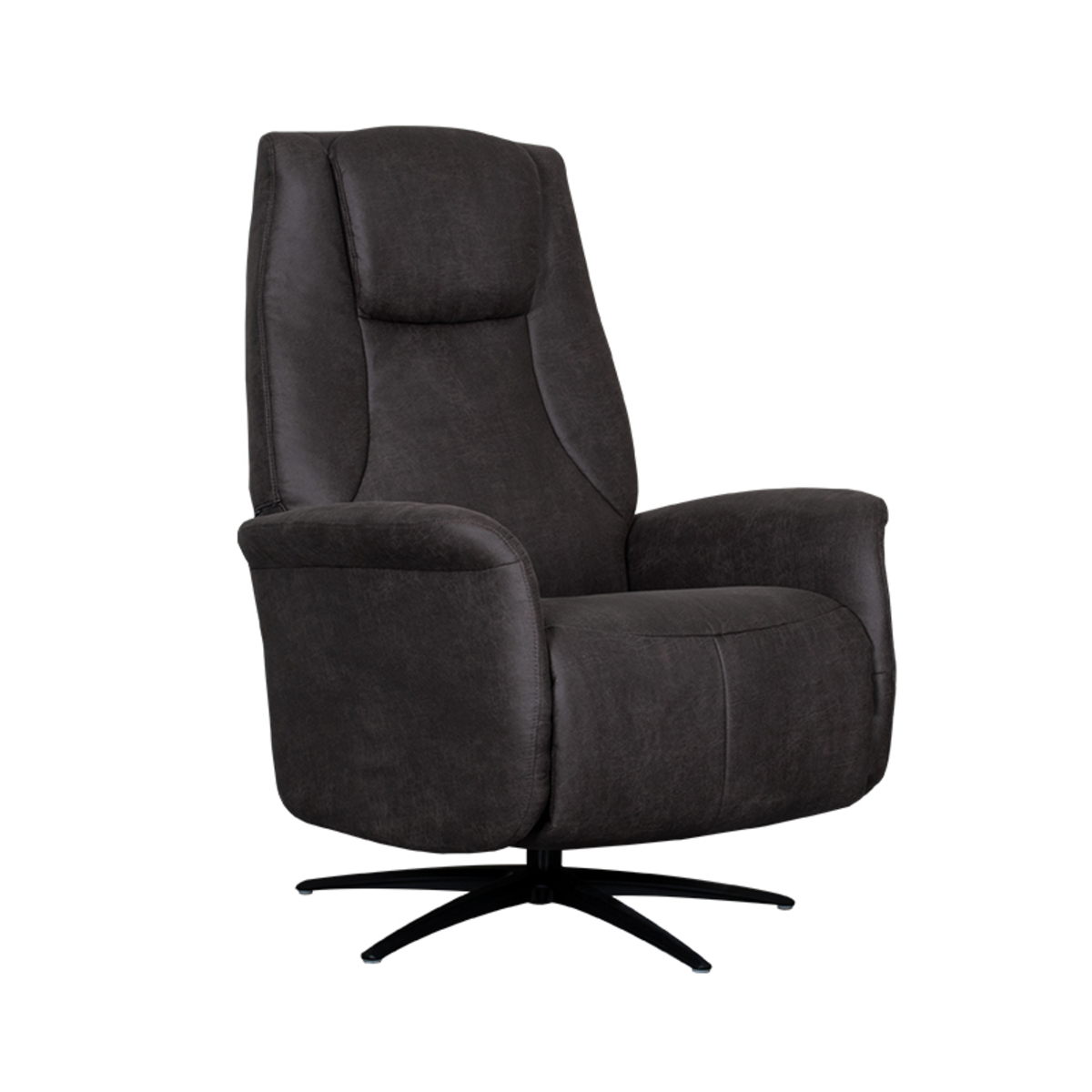 LABEL51 Fauteuil Stockholm - Antraciet - Micro Suede - One Size