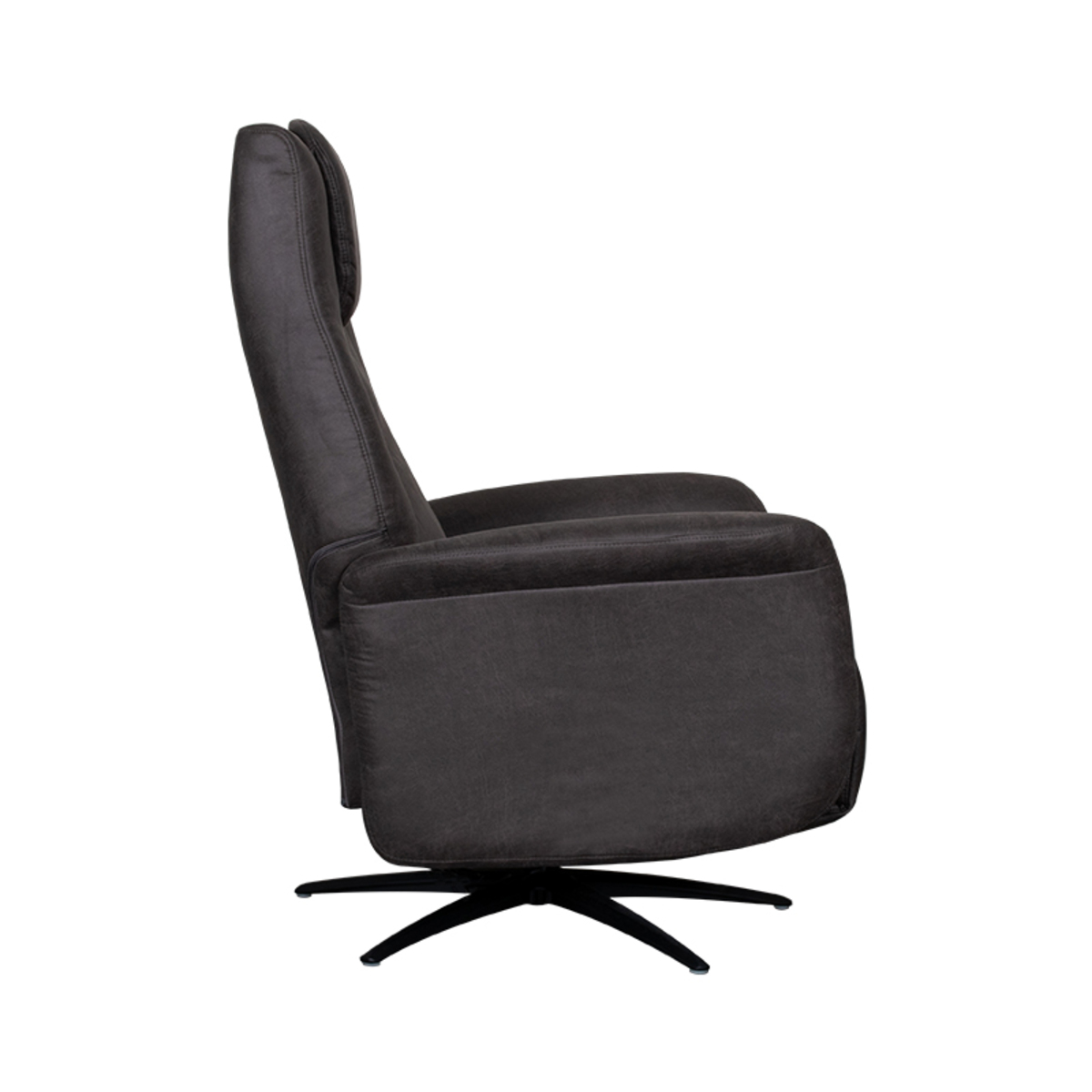LABEL51 Fauteuil Stockholm - Antraciet - Micro Suede - One Size