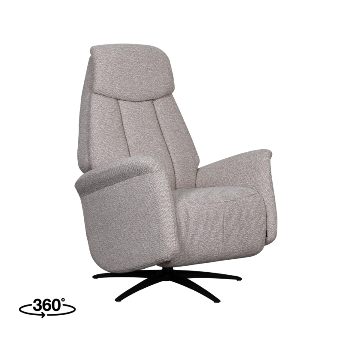 LABEL51 Fauteuil Oslo - Naturel - Boucle - One Size