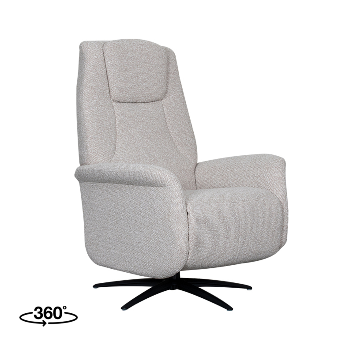 LABEL51 Fauteuil Stockholm - Naturel - Boucle - One Size