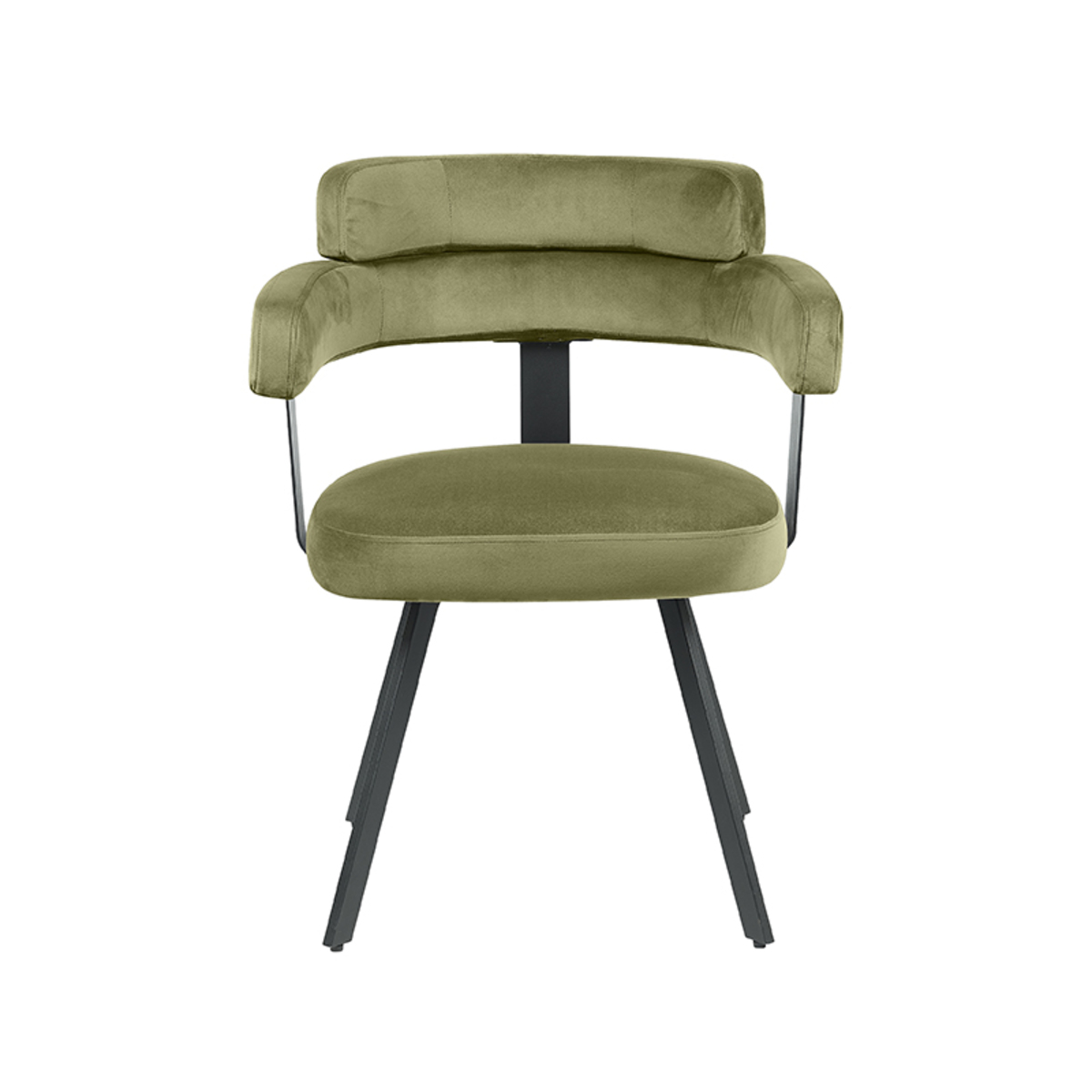 LABEL51 Eetkamerstoel Bardio - Hunter - Fluweel - Black Frame