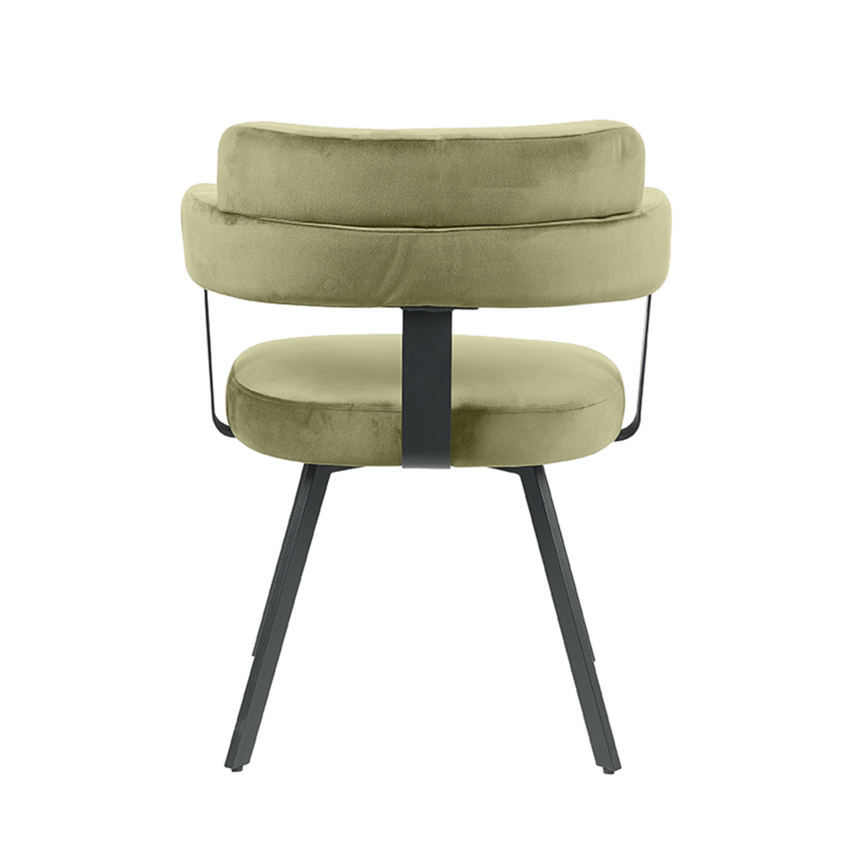 LABEL51 Eetkamerstoel Bardio - Hunter - Fluweel - Black Frame