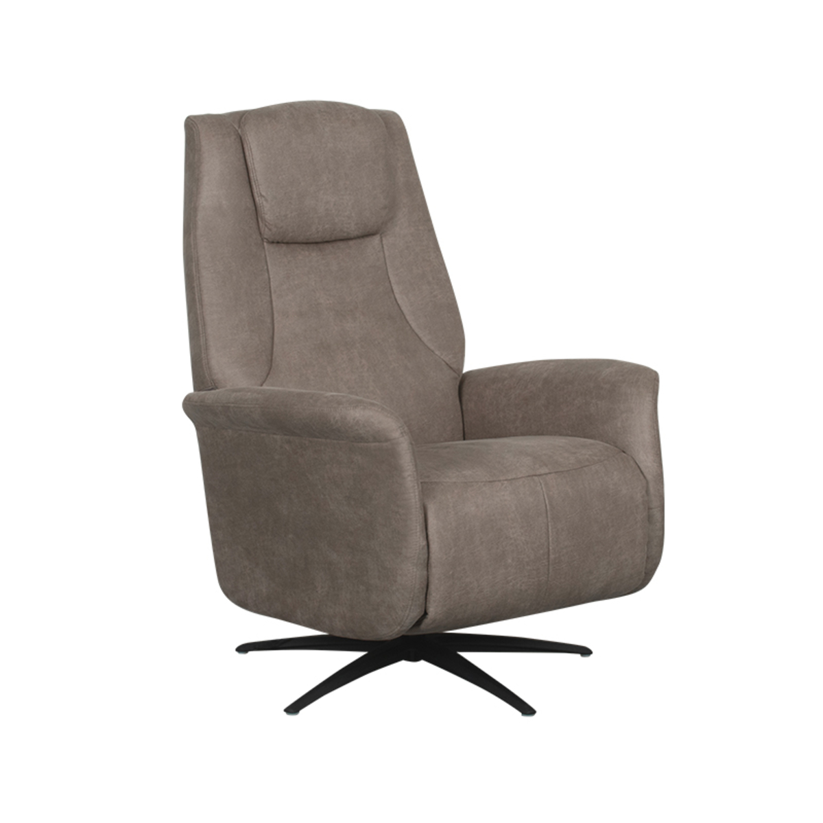 LABEL51 Fauteuil Stockholm - Taupe - Micro Suede - One Size
