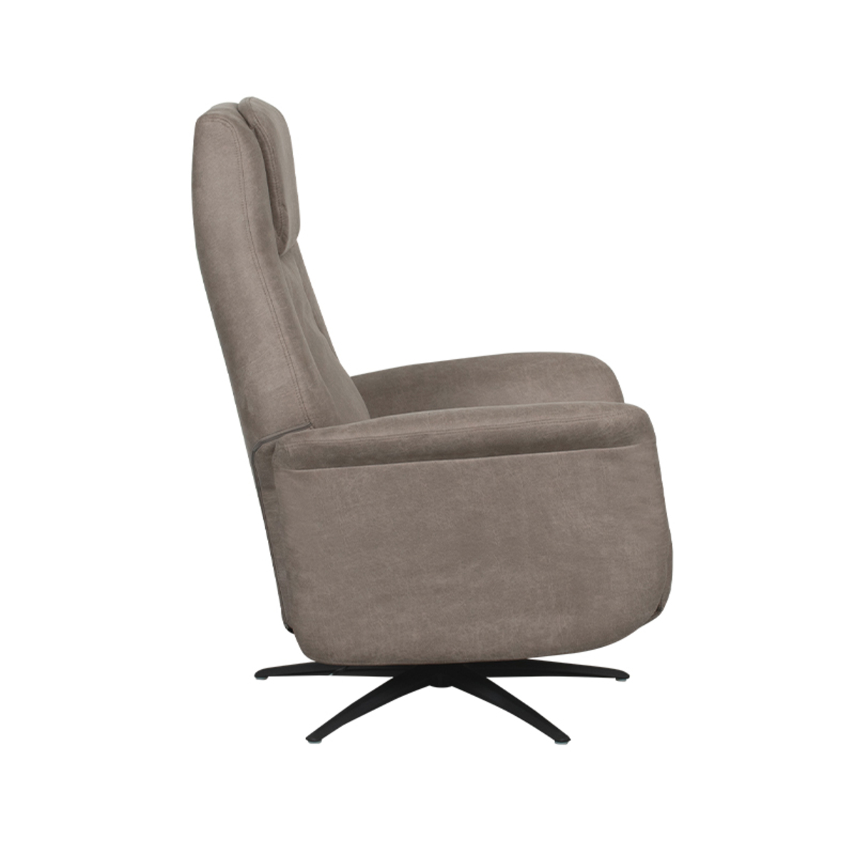 LABEL51 Fauteuil Stockholm - Taupe - Micro Suede - One Size