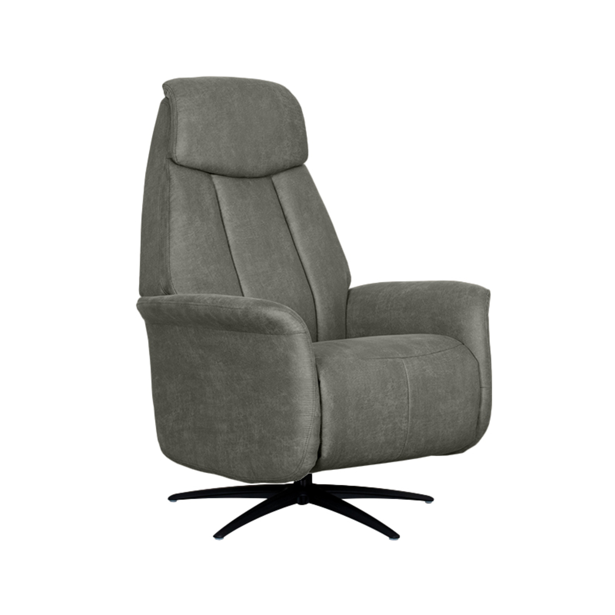 LABEL51 Fauteuil Oslo - Taupe - Micro Suede - One Size