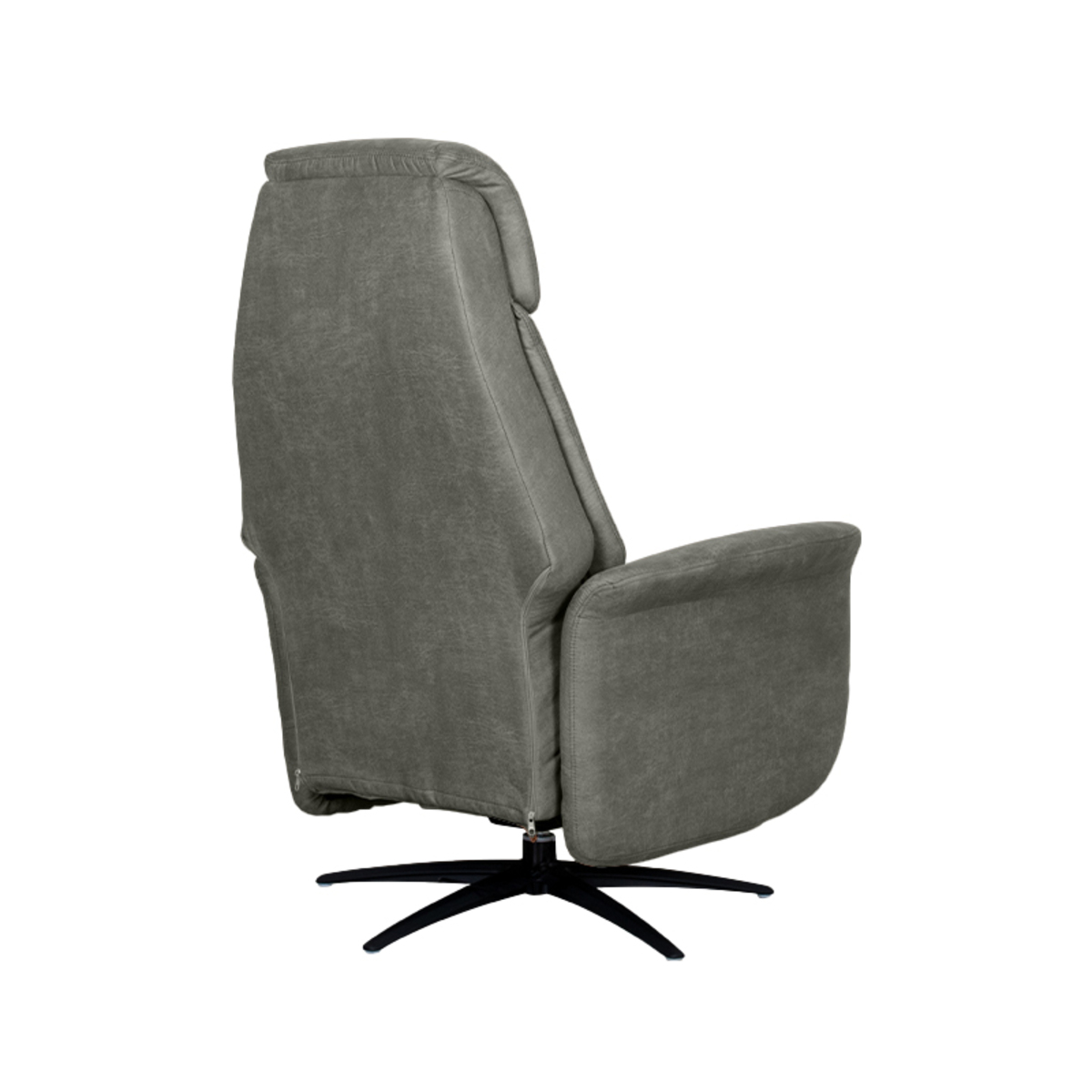 LABEL51 Fauteuil Oslo - Taupe - Micro Suede - One Size