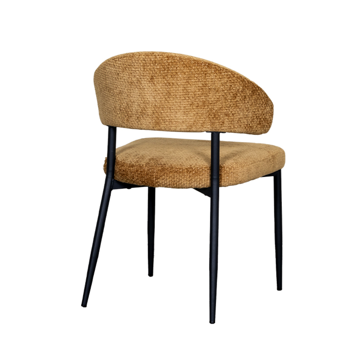 LABEL51 Eetkamerstoel Bliss - Mustard - Elite - Black Frame