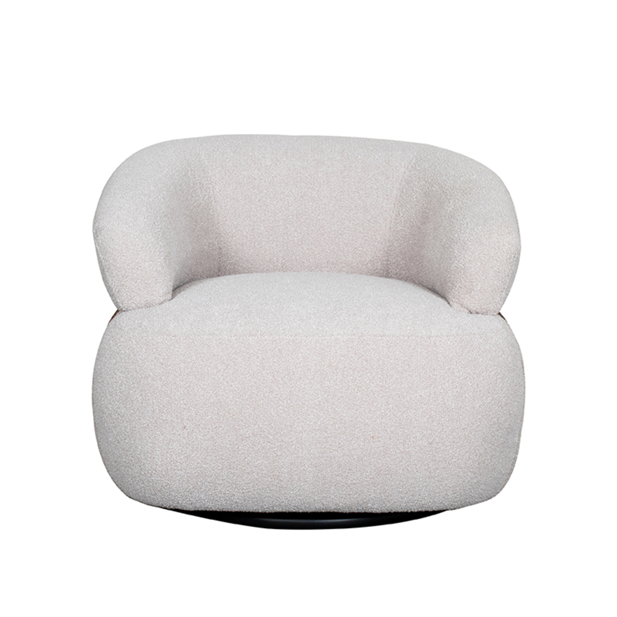 LABEL51 Fauteuil Valenza - Naturel - Boucle - Walnoot Eiken