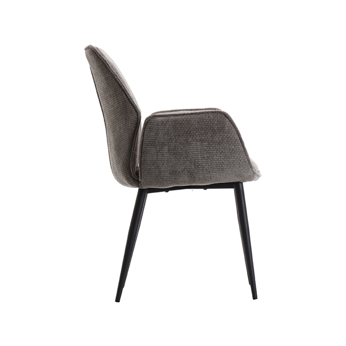 LABEL51 Eetkamerstoel Morris - Stone - Elite - Black Frame